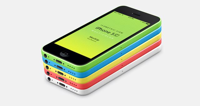 1-iphone-5C-mobile-celular-multicolors-view-3d-mock-up-psd