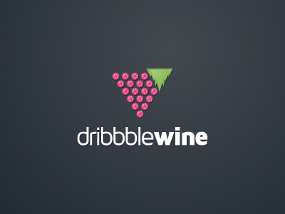 dribbble Wine Logo