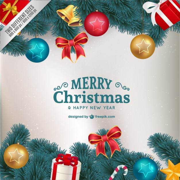 Christmas &amp; New Year 2015 vector greetings download free | Creative Alive