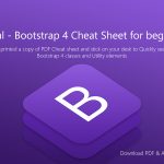 Official - Bootstrap 4 Cheat Sheet for beginners