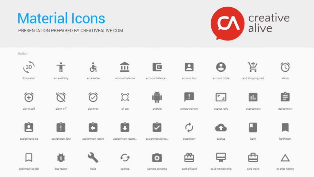 PDF Cheat Sheet for Material icons by Google | Creative Alive